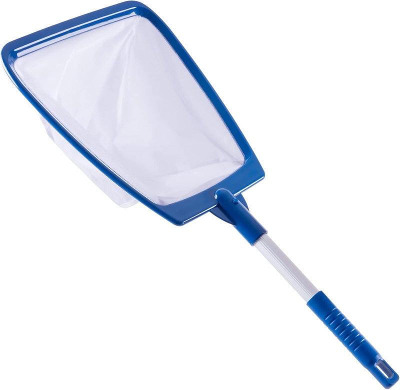POOLAZA Hot Tub Skimmer Net Handheld, Professional Pool, Spa, Pound Skimmer Net with Aluminum Pole Handle, Deep Ultra Fine Mesh Netting Small Pool Skimmer Net, Upgrade Durable Hot Tub Net Hand Skimmer - Image 1